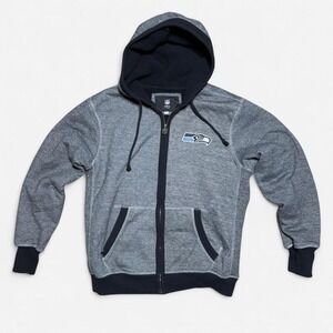 NFL Pro Line grey Seattle Seahawks zip up hoodie Size M